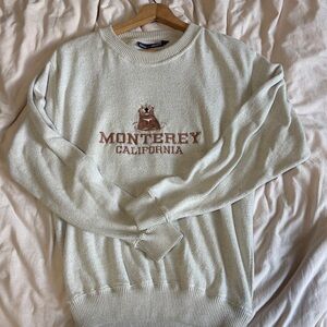 Monterey California Cream Crew Neck Sweater